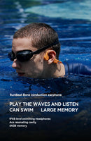 Sanag B60S Bone Conduction Earphone IPX8 Swimming Bluetooth Headphones Wireless Open Headset 64GB MP3 with Microphone Earbuds