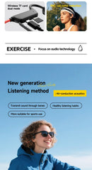 Xiaomi Bone Conduction Headset Wireless Swimming Sports Headphone IPX8 Bluetooth 5.4 With Mic Waterproof Exercise Fitness New