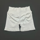 HISTELLO Impacts Shorts 4.5" Women Fitness Sports Biker Shorts Low Waist Gym Short Workout Scrunch Butt Yoga Seamless Leggings