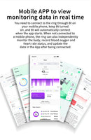 Smart Ring FOR Huawei Xiaomi Heart Sports Ring  Black Technology Sleep Monitoring Xiaomi Bluetooth Suitable for ios/Android