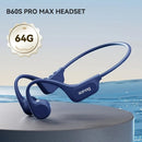 Sanag B60S Bone Conduction Earphone IPX8 Swimming Bluetooth Headphones Wireless Open Headset 64GB MP3 with Microphone Earbuds
