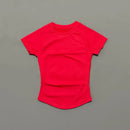 HISTELLO Sport Short Sleeve Top Seamless Yoga Leotard Clothing Women Running Sports T Shirt Workout Shirts Fitness Sports Vest