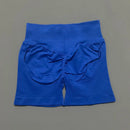 HISTELLO Impacts Shorts 4.5" Women Fitness Sports Biker Shorts Low Waist Gym Short Workout Scrunch Butt Yoga Seamless Leggings