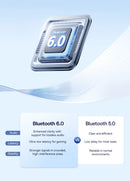 Baseus EH10 NC ANC Wireless Headphones 45dB Adaptive Hybrid Noise Cancelling Headsets Hi-Res LDAC Headphone Bluetooth 6.0 80Hrs