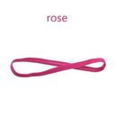 1/2/3/5pcs Women Sweatbands Football Yoga Pure Hair Bands Anti-slip Elastic Rubber Thin Sports Headband Men Hair Accessories