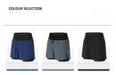 Running Shorts Male 2 in 1 Marathon Fitness Short Gym Man Basketball Workout Pants Multi-pocket Double Deck Sports Shorts Men