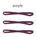 1/2/3/5pcs Women Sweatbands Football Yoga Pure Hair Bands Anti-slip Elastic Rubber Thin Sports Headband Men Hair Accessories