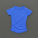 HISTELLO Sport Short Sleeve Top Seamless Yoga Leotard Clothing Women Running Sports T Shirt Workout Shirts Fitness Sports Vest