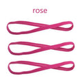 1/2/3/5pcs Women Sweatbands Football Yoga Pure Hair Bands Anti-slip Elastic Rubber Thin Sports Headband Men Hair Accessories