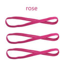 1/2/3/5pcs Women Sweatbands Football Yoga Pure Hair Bands Anti-slip Elastic Rubber Thin Sports Headband Men Hair Accessories