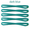 1/2/3/5pcs Women Sweatbands Football Yoga Pure Hair Bands Anti-slip Elastic Rubber Thin Sports Headband Men Hair Accessories