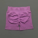 HISTELLO Impacts Shorts 4.5" Women Fitness Sports Biker Shorts Low Waist Gym Short Workout Scrunch Butt Yoga Seamless Leggings