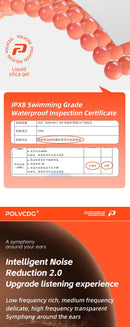 POLVCDG bone conduction swimming earphones IPX8 waterproof 32GB memory Bluetooth 5.4 silicone material 2025 new product x16