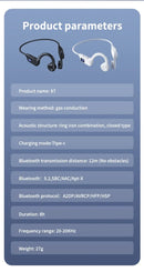 Lenovo X7 Wireless Bone Conduction Headphone Bluetooth 5.3 Wireless Headset Waterproof Ear Hook Sports Earphones With Mic