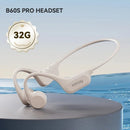 Sanag B60S Bone Conduction Earphone IPX8 Swimming Bluetooth Headphones Wireless Open Headset 64GB MP3 with Microphone Earbuds