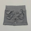 HISTELLO Impacts Shorts 4.5" Women Fitness Sports Biker Shorts Low Waist Gym Short Workout Scrunch Butt Yoga Seamless Leggings