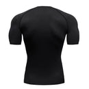2025 Compression T Shirt Men Short Sleeve Sport Tees Fitness Running Sportsear Men Gym Elastic Quick Dry Jogging T-shirt Tops