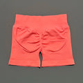 HISTELLO Impacts Shorts 4.5" Women Fitness Sports Biker Shorts Low Waist Gym Short Workout Scrunch Butt Yoga Seamless Leggings