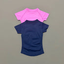 HISTELLO Sport Short Sleeve Top Seamless Yoga Leotard Clothing Women Running Sports T Shirt Workout Shirts Fitness Sports Vest