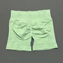 HISTELLO Impacts Shorts 4.5" Women Fitness Sports Biker Shorts Low Waist Gym Short Workout Scrunch Butt Yoga Seamless Leggings