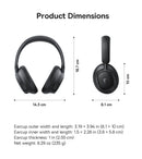 Baseus EH10 NC ANC Wireless Headphones 45dB Adaptive Hybrid Noise Cancelling Headsets Hi-Res LDAC Headphone Bluetooth 6.0 80Hrs