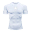 2025 Compression T Shirt Men Short Sleeve Sport Tees Fitness Running Sportsear Men Gym Elastic Quick Dry Jogging T-shirt Tops