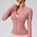2025 Fall Pilates Quick-Dry Athletic Jacket for Women - Ideal for Gym Workouts & Outdoor Running