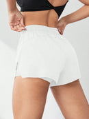 2026 New Style Faux Two-Piece Anti-Exposure Yoga Shorts Sports Shorts Running Fitness Tennis Casual Basic Sports Pants Women's