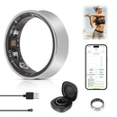 Wireless Smart Ring can Touch Heart Rate,Blood Oxygen Pressure,Sleep,Multi-movement Mode,Temperature Photo,for Android and iOS