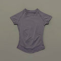 HISTELLO Sport Short Sleeve Top Seamless Yoga Leotard Clothing Women Running Sports T Shirt Workout Shirts Fitness Sports Vest