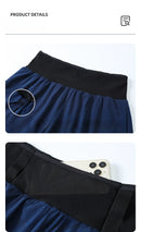 Running Shorts Male 2 in 1 Marathon Fitness Short Gym Man Basketball Workout Pants Multi-pocket Double Deck Sports Shorts Men