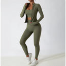 Yoga Long Sleeve Sports Jacket Women's Zip Fitness Yoga Shirt Slim Fit Gym Top Activewear Running Coats Workout Cycling Clothes