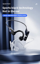 Xiaomi New Air Conduction Bluetooth Earphones V5.3 Plug In Memory Card Digital Display Ear Hanging Suitable For Sports Earphones