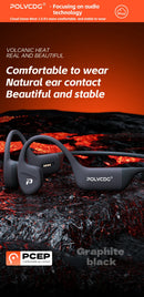 POLVCDG bone conduction swimming earphones IPX8 waterproof 32GB memory Bluetooth 5.4 silicone material 2025 new product x16