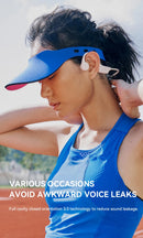 Sanag B60S Bone Conduction Earphone IPX8 Swimming Bluetooth Headphones Wireless Open Headset 64GB MP3 with Microphone Earbuds