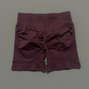 HISTELLO Impacts Shorts 4.5" Women Fitness Sports Biker Shorts Low Waist Gym Short Workout Scrunch Butt Yoga Seamless Leggings