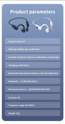Xiaomi New Air Conduction Bluetooth Earphones V5.3 Plug In Memory Card Digital Display Ear Hanging Suitable For Sports Earphones