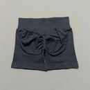 HISTELLO Impacts Shorts 4.5" Women Fitness Sports Biker Shorts Low Waist Gym Short Workout Scrunch Butt Yoga Seamless Leggings
