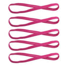 1/2/3/5pcs Women Sweatbands Football Yoga Pure Hair Bands Anti-slip Elastic Rubber Thin Sports Headband Men Hair Accessories