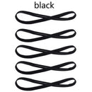 1/2/3/5pcs Women Sweatbands Football Yoga Pure Hair Bands Anti-slip Elastic Rubber Thin Sports Headband Men Hair Accessories
