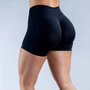 HISTELLO Impacts Shorts 4.5" Women Fitness Sports Biker Shorts Low Waist Gym Short Workout Scrunch Butt Yoga Seamless Leggings