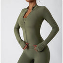 Yoga Long Sleeve Sports Jacket Women's Zip Fitness Yoga Shirt Slim Fit Gym Top Activewear Running Coats Workout Cycling Clothes