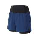 Running Shorts Male 2 in 1 Marathon Fitness Short Gym Man Basketball Workout Pants Multi-pocket Double Deck Sports Shorts Men
