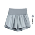 DRUR 2pcs Yoga Set Women Summer Sports Suit 2 Piece Sportswear Outfits Female Short Sleeve Fitness Tops Running Shorts Sets New