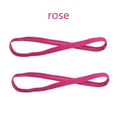 1/2/3/5pcs Women Sweatbands Football Yoga Pure Hair Bands Anti-slip Elastic Rubber Thin Sports Headband Men Hair Accessories