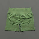 HISTELLO Impacts Shorts 4.5" Women Fitness Sports Biker Shorts Low Waist Gym Short Workout Scrunch Butt Yoga Seamless Leggings