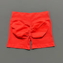 HISTELLO Impacts Shorts 4.5" Women Fitness Sports Biker Shorts Low Waist Gym Short Workout Scrunch Butt Yoga Seamless Leggings