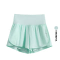 DRUR 2pcs Yoga Set Women Summer Sports Suit 2 Piece Sportswear Outfits Female Short Sleeve Fitness Tops Running Shorts Sets New