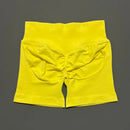 HISTELLO Impacts Shorts 4.5" Women Fitness Sports Biker Shorts Low Waist Gym Short Workout Scrunch Butt Yoga Seamless Leggings