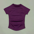 HISTELLO Sport Short Sleeve Top Seamless Yoga Leotard Clothing Women Running Sports T Shirt Workout Shirts Fitness Sports Vest